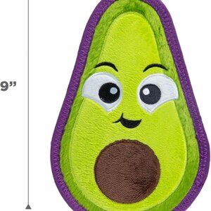 Outward Hound Tough Skinz Durable Squeaky Dog Toy w/Two Tough Layers Avocado